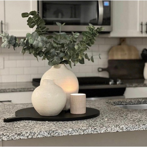 10" x 8.5" Earthenware Fall Texture Vase - Threshold - Picture 2 of 9